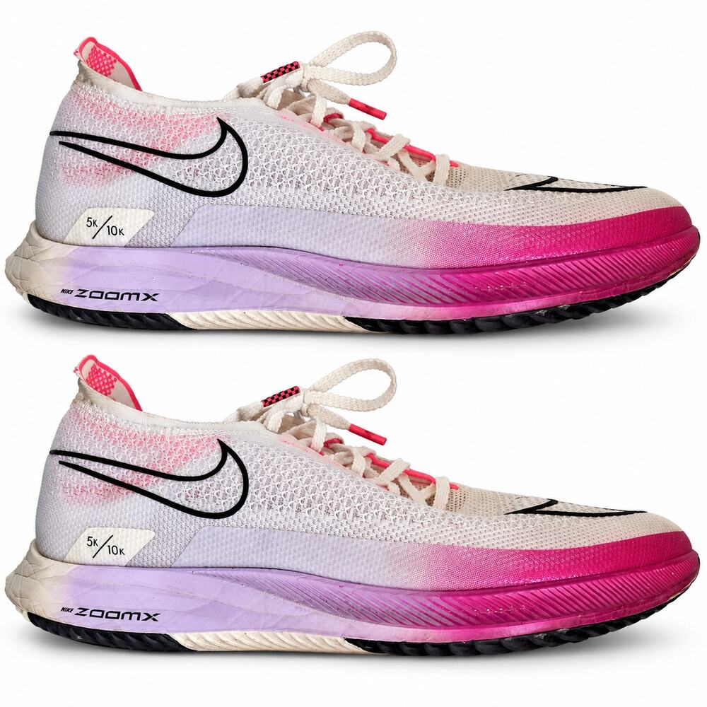 Nike ZoomX Streakfly Men's 10 Women's 11.5 White Pink Running Shoes UNISEX